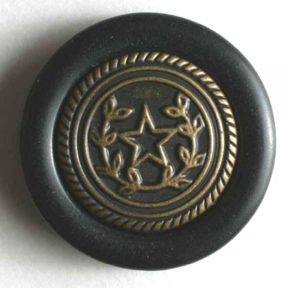 Zweiteiliger Knopf Kunststoff - SCHWARZ - Größe: 20mm