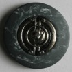 Zweiteiliger Knopf Kunststoff - GRAU - Größe: 25mm
