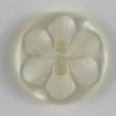 Modeknopf - WEISS - Größe: 11mm