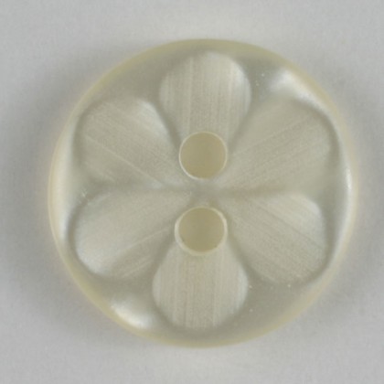 Modeknopf - WEISS - Größe: 11mm
