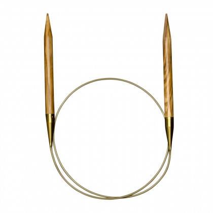 OLIVENHOLZ-RUNDSTRICKNADEL Maß: 6mm/40cm