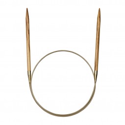 OLIVENHOLZ-RUNDSTRICKNADEL Maß: 5,5mm/150cm