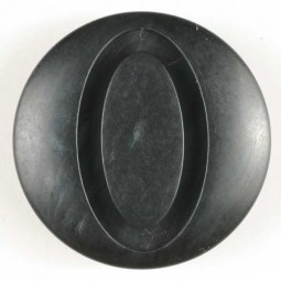Modeknopf - SCHWARZ - Größe: 28mm