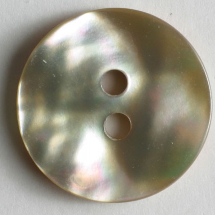 Echt-Perlmuttknopf - BEIGE - Größe: 15mm