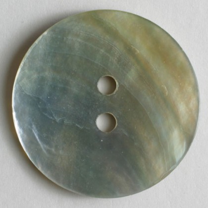 Echt-Perlmuttknopf - WEISS - Größe: 23mm