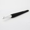 Aluminium Silber mit Softgriff Häkelnadel (einfach) Stärke: 10mm