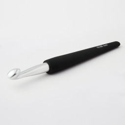 Aluminium Silber mit Softgriff Häkelnadel (einfach) Stärke: 12mm