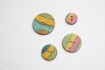 Holzknopf SYMFONIE Classic Flat Round - Größe: 34mm