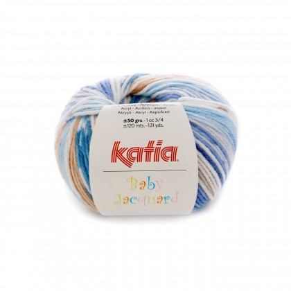 BABY JACQUARD - AZULES/ BEIGES (83)