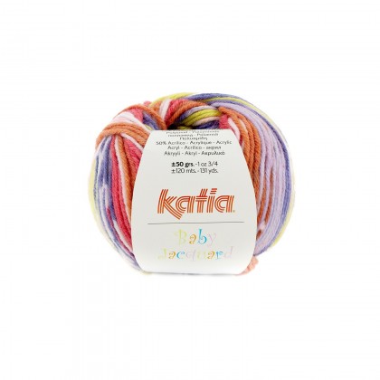 BABY JACQUARD - NARANJAS/ VIOLETAS (89)