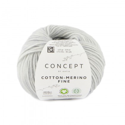 COTTON-MERINO FINE - CONCEPT - GRIS AZULADO (97)