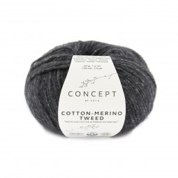 COTTON-MERINO TWEED - CONCEPT - GRIS OSCURO (503)