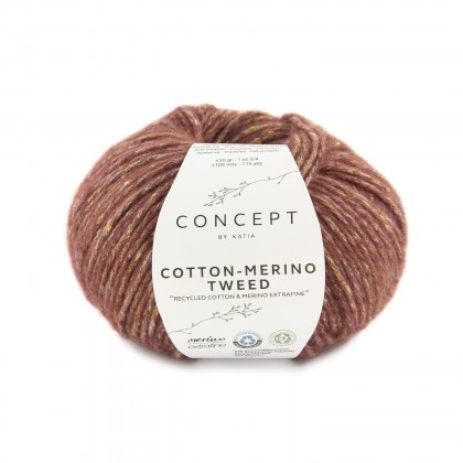 COTTON-MERINO TWEED - CONCEPT - ROJIZOS (500)