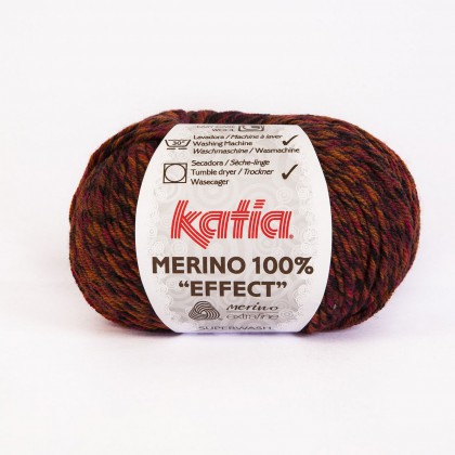 MERINO 100% EFFECT - NARANJA/ MARRÓN (602)