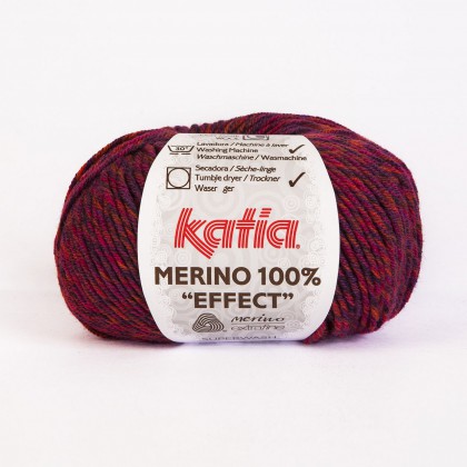 MERINO 100% EFFECT - NARANJA/ MORADO (604)