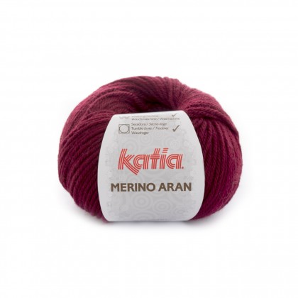 MERINO ARAN - GRANATE OSCURO (23)