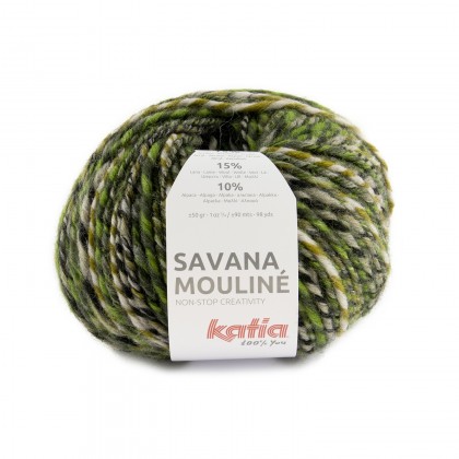 SAVANA MOULINÉ - VERDES/ BEIGE (204)