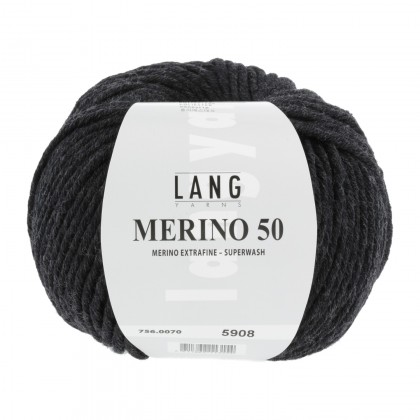 MERINO 50 - MELANGE ANTHRAZIT (0070)