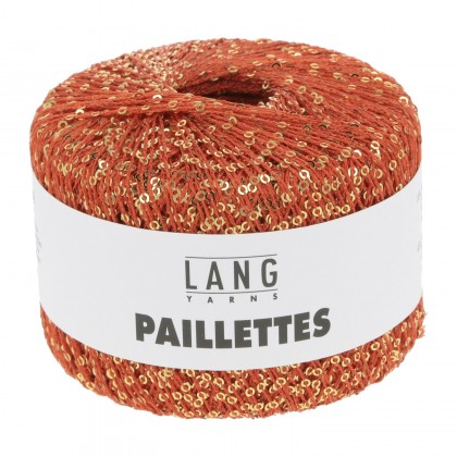 PAILLETTES - ROT/ GOLD (0060)