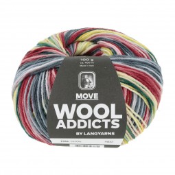 MOVE - WOOLADDICTS - ANTHRACITE/ RED/ GREEN/ YELLOW (0006)