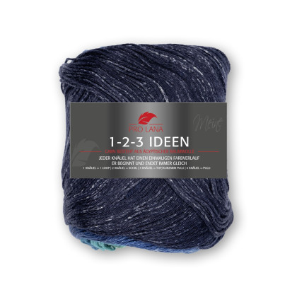 1-2-3 IDEEN - TÜRKIS/ DUNKELBLAU (30)