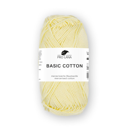 BASIC COTTON - PASTELLGELB (21)