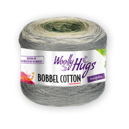 BOBBEL COTTON - Woolly Hugs - GRAU/ GRÜN (66)