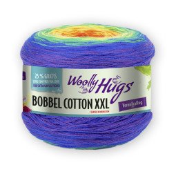 BOBBEL COTTON XXL - Woolly Hugs - ROT/ GELB/ GRÜN/ BLAU (612)