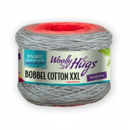 BOBBEL COTTON XXL - Woolly Hugs - ROT/ GRAU (609)