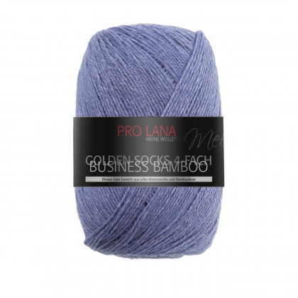 BUSINESS BAMBOO - GOLDEN SOCKS - MITTELBLAU MELIERT (502)