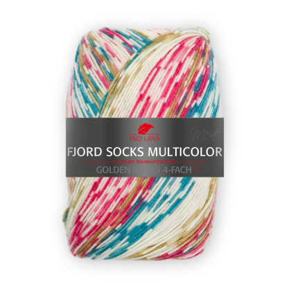 FJORD SOCKS MULTICOLOR - PETROL/ PINK (482)