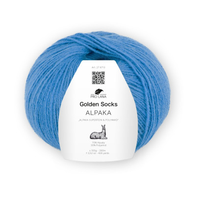 GOLDEN SOCKS ALPAKA - BLAU (51)