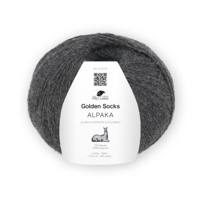 GOLDEN SOCKS ALPAKA - DUNKELGRAU MELIERT (95)