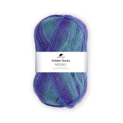 GOLDEN SOCKS NESSEL - BLAU/ LILA (83)