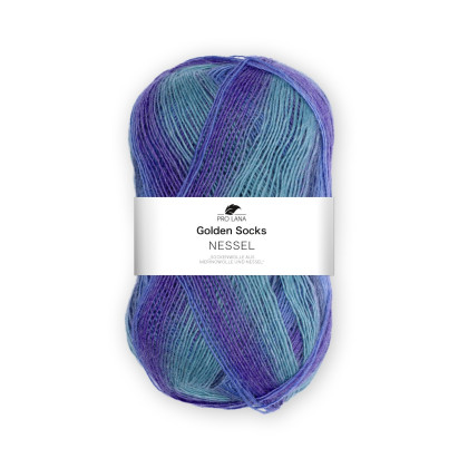 GOLDEN SOCKS NESSEL - BLAU/ LILA (83)