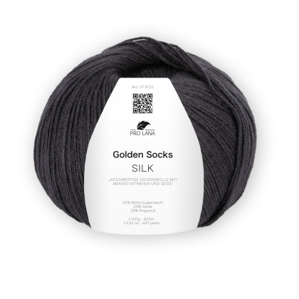 GOLDEN SOCKS SILK - DUNKELGRAU MELIERT (97)