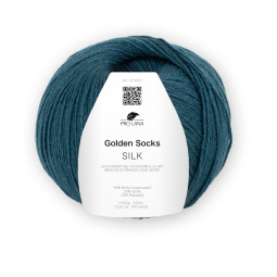 GOLDEN SOCKS SILK - PETROL (68)