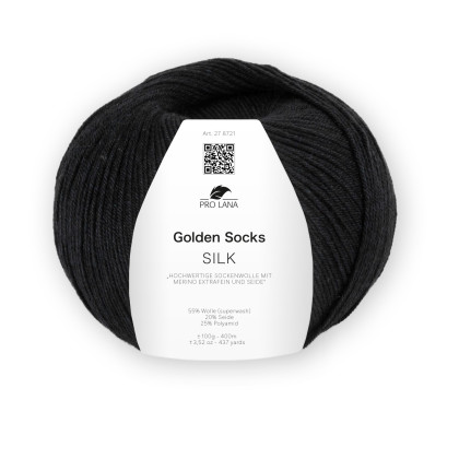 GOLDEN SOCKS SILK - SCHWARZ (99)
