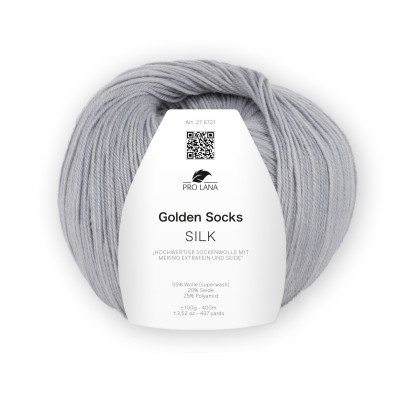 GOLDEN SOCKS SILK - SILBER (90)