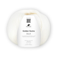 GOLDEN SOCKS SILK - WEISS (01)