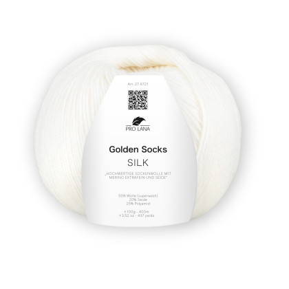 GOLDEN SOCKS SILK - WEISS (01)