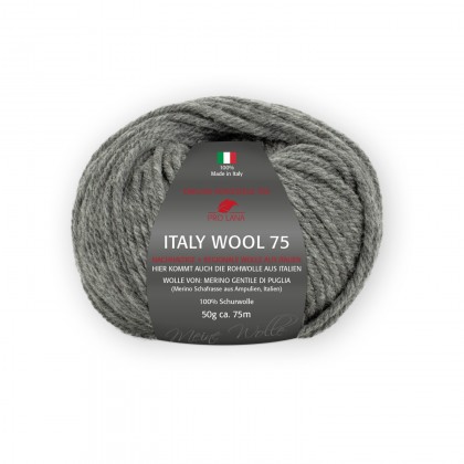 ITALY WOOL 75 - DUNKELGRAU MELIERT (295)