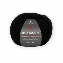 ITALY WOOL 75 - SCHWARZ (299)