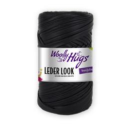 LEDER LOOK - Woolly Hugs - BLACK (99)