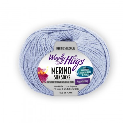 MERINO SILK SOCKS - Woolly Hugs - HELLBLAU (257)