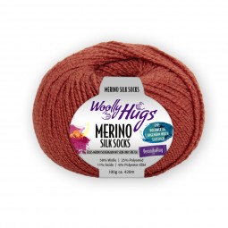 MERINO SILK SOCKS - Woolly Hugs - ZIEGEL (227)
