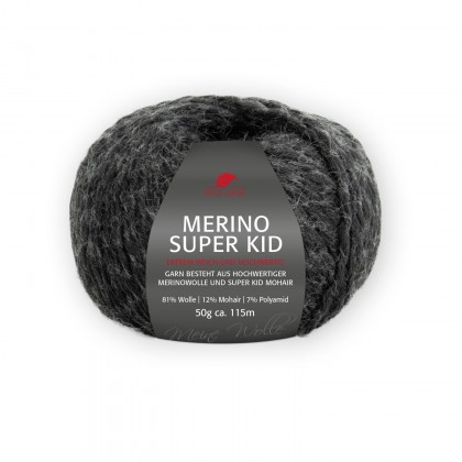 MERINO SUPER KID - ANTHRAZIT MELIERT (195)