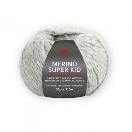 MERINO SUPER KID - HELLGRAU MELIERT (191)
