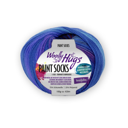 PAINT SOCKS - Woolly Hugs - ROYAL/ TÜRKIS (209)