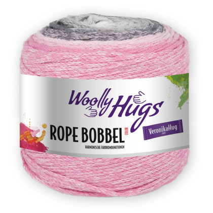 ROPE BOBBEL COLOR - Woolly Hugs - GRAU/ ROSA (107)